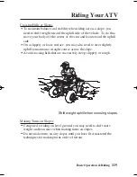 Предварительный просмотр 128 страницы Honda TRX400FA 2005 Owner'S Manual