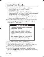 Предварительный просмотр 217 страницы Honda TRX400FA 2005 Owner'S Manual