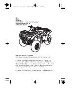 Предварительный просмотр 2 страницы Honda TRX420FA Owner'S Manual