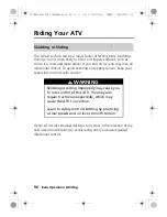 Предварительный просмотр 104 страницы Honda TRX420FA1 Owner'S Manual