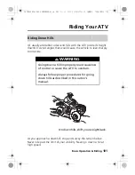 Предварительный просмотр 109 страницы Honda TRX420FA1 Owner'S Manual