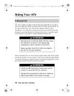 Предварительный просмотр 104 страницы Honda TRX420FM1 4 x 4 Owner'S Manual