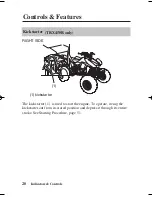 Предварительный просмотр 29 страницы Honda TRX450ER Owner'S Manual