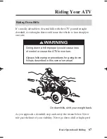 Предварительный просмотр 76 страницы Honda TRX450ER Owner'S Manual