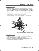 Предварительный просмотр 78 страницы Honda TRX450ER Owner'S Manual