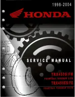 Preview for 1 page of Honda TRX450ES/FE Service Manual