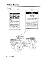 Предварительный просмотр 14 страницы Honda TRX450FM Fourtax Foreman FM 2003 Owner'S Manual