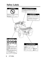 Предварительный просмотр 16 страницы Honda TRX450FM Fourtax Foreman FM 2003 Owner'S Manual