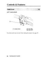 Предварительный просмотр 32 страницы Honda TRX450FM Fourtax Foreman FM 2003 Owner'S Manual