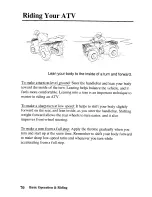 Предварительный просмотр 78 страницы Honda TRX450FM Fourtax Foreman FM 2003 Owner'S Manual