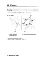 Предварительный просмотр 122 страницы Honda TRX450FM Fourtax Foreman FM 2003 Owner'S Manual