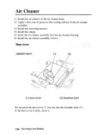 Предварительный просмотр 124 страницы Honda TRX450FM Fourtax Foreman FM 2003 Owner'S Manual