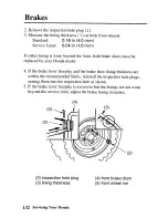 Предварительный просмотр 140 страницы Honda TRX450FM Fourtax Foreman FM 2003 Owner'S Manual