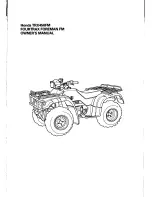 Предварительный просмотр 3 страницы Honda TRX450FM FourTrax Foreman FM Owner'S Manual