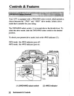 Предварительный просмотр 40 страницы Honda TRX450FM FourTrax Foreman FM Owner'S Manual