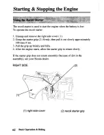 Предварительный просмотр 70 страницы Honda TRX450FM FourTrax Foreman FM Owner'S Manual