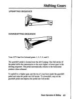 Предварительный просмотр 71 страницы Honda TRX450FM FourTrax Foreman FM Owner'S Manual