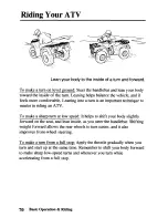 Предварительный просмотр 78 страницы Honda TRX450FM FourTrax Foreman FM Owner'S Manual