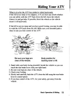 Предварительный просмотр 83 страницы Honda TRX450FM FourTrax Foreman FM Owner'S Manual