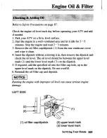 Предварительный просмотр 112 страницы Honda TRX450FM FourTrax Foreman FM Owner'S Manual