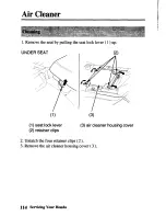 Предварительный просмотр 121 страницы Honda TRX450FM FourTrax Foreman FM Owner'S Manual