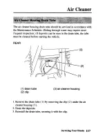 Предварительный просмотр 124 страницы Honda TRX450FM FourTrax Foreman FM Owner'S Manual