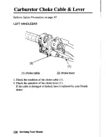 Предварительный просмотр 127 страницы Honda TRX450FM FourTrax Foreman FM Owner'S Manual