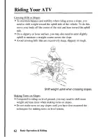 Preview for 71 page of Honda TRX450R 2004 Owner'S Manual