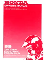Honda TRX450S Fourtrax Owner'S Manual preview