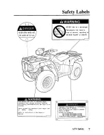 Preview for 15 page of Honda TRX500FA FOURTRAX FOREMAN RUBICON 2003 Owner'S Manual