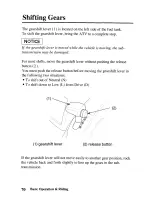 Preview for 78 page of Honda TRX500FA FOURTRAX FOREMAN RUBICON 2003 Owner'S Manual