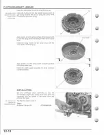 Предварительный просмотр 250 страницы Honda TRX500FE FourTrax Foreman 4x4 ES Service Manual