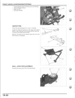 Предварительный просмотр 338 страницы Honda TRX500FE FourTrax Foreman 4x4 ES Service Manual