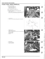 Preview for 400 page of Honda TRX500FE FourTrax Foreman 4x4 ES Service Manual