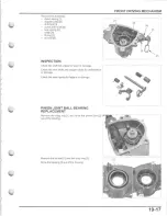 Preview for 405 page of Honda TRX500FE FourTrax Foreman 4x4 ES Service Manual