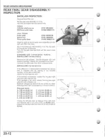 Preview for 440 page of Honda TRX500FE FourTrax Foreman 4x4 ES Service Manual