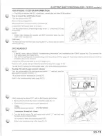 Предварительный просмотр 497 страницы Honda TRX500FE FourTrax Foreman 4x4 ES Service Manual