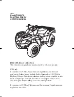 Preview for 3 page of Honda TRX680FA2011 Owner'S Manual