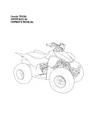 Preview for 3 page of Honda TRX90 Sportrax 90 Owner'S Manual