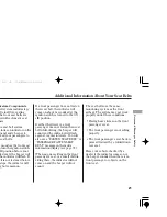 Предварительный просмотр 25 страницы Honda TSX 2006 Owner'S Manual