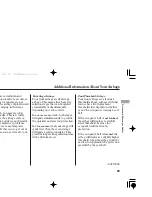 Предварительный просмотр 33 страницы Honda TSX 2006 Owner'S Manual