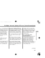 Предварительный просмотр 125 страницы Honda TSX 2006 Owner'S Manual