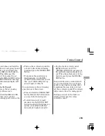 Предварительный просмотр 209 страницы Honda TSX 2006 Owner'S Manual