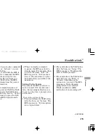 Предварительный просмотр 219 страницы Honda TSX 2006 Owner'S Manual