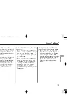 Предварительный просмотр 223 страницы Honda TSX 2006 Owner'S Manual