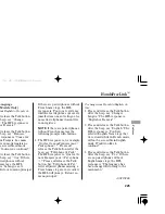 Предварительный просмотр 229 страницы Honda TSX 2006 Owner'S Manual