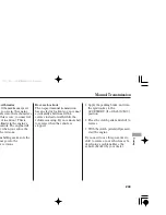 Предварительный просмотр 247 страницы Honda TSX 2006 Owner'S Manual