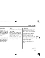 Предварительный просмотр 263 страницы Honda TSX 2006 Owner'S Manual