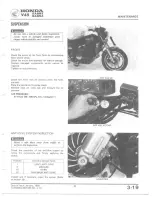 Предварительный просмотр 43 страницы Honda V 45 SABRE-VF750S 1982 Shop Manual