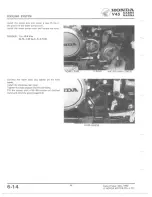 Preview for 92 page of Honda V 45 SABRE-VF750S 1982 Shop Manual